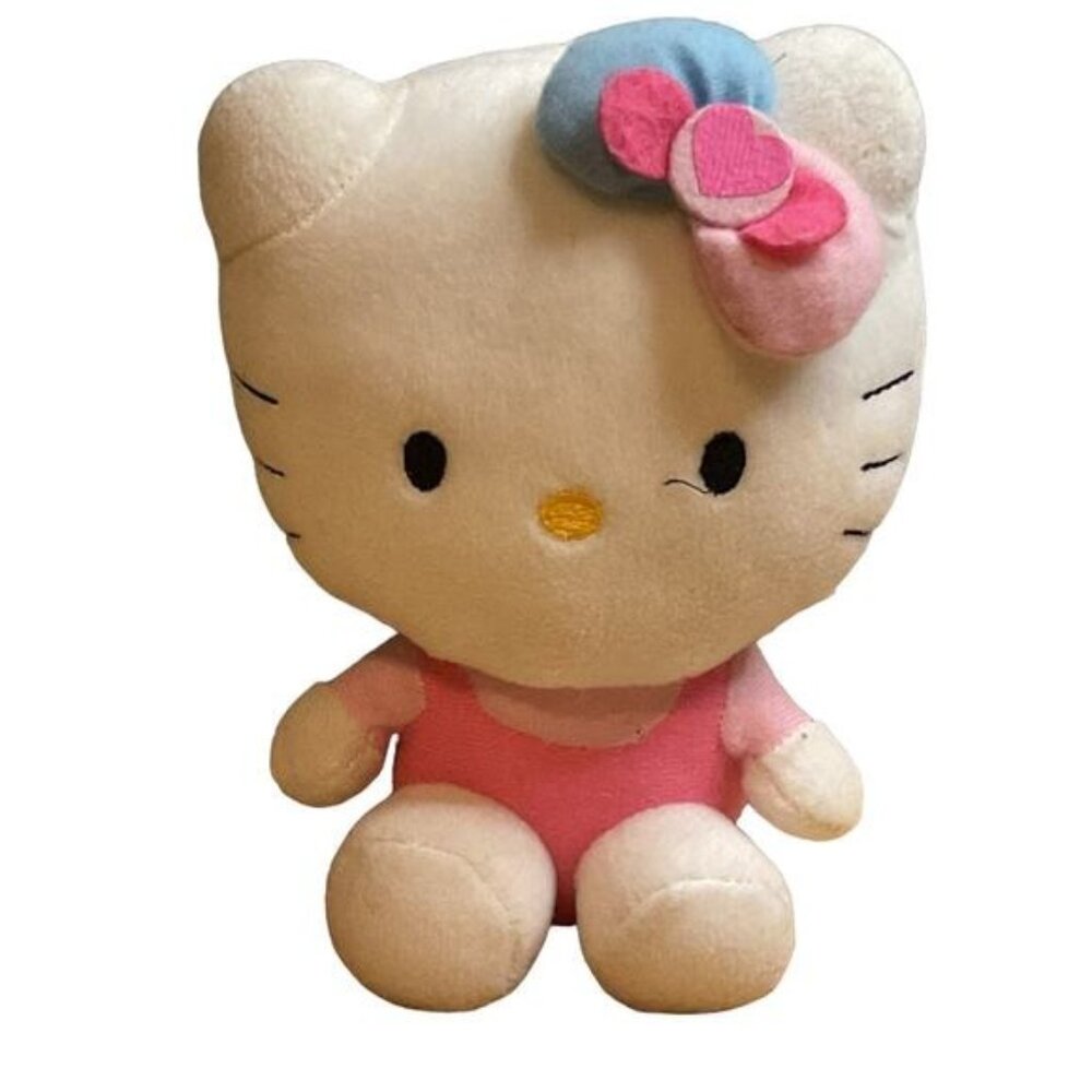 Hello Kitty 8" Plush Toy With Pink Outfit & Bow